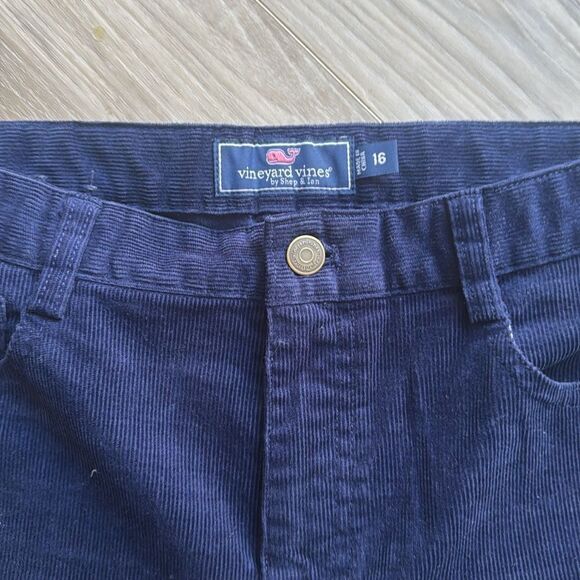 Vineyard Vines Navy Blue Corduroy Pants Size 16 - Picture 7 of 7